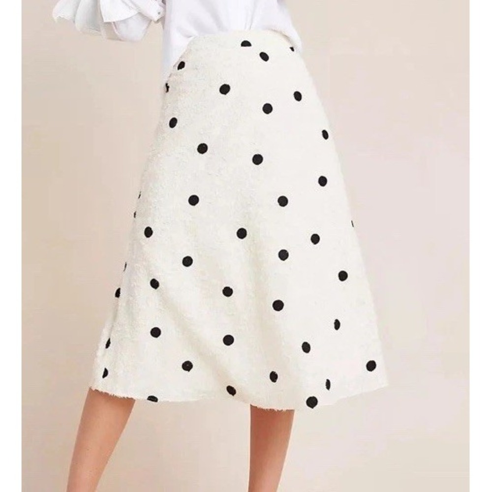 NEW Anthropologie Andrea Textured Midi Skirt NWT Size Medium